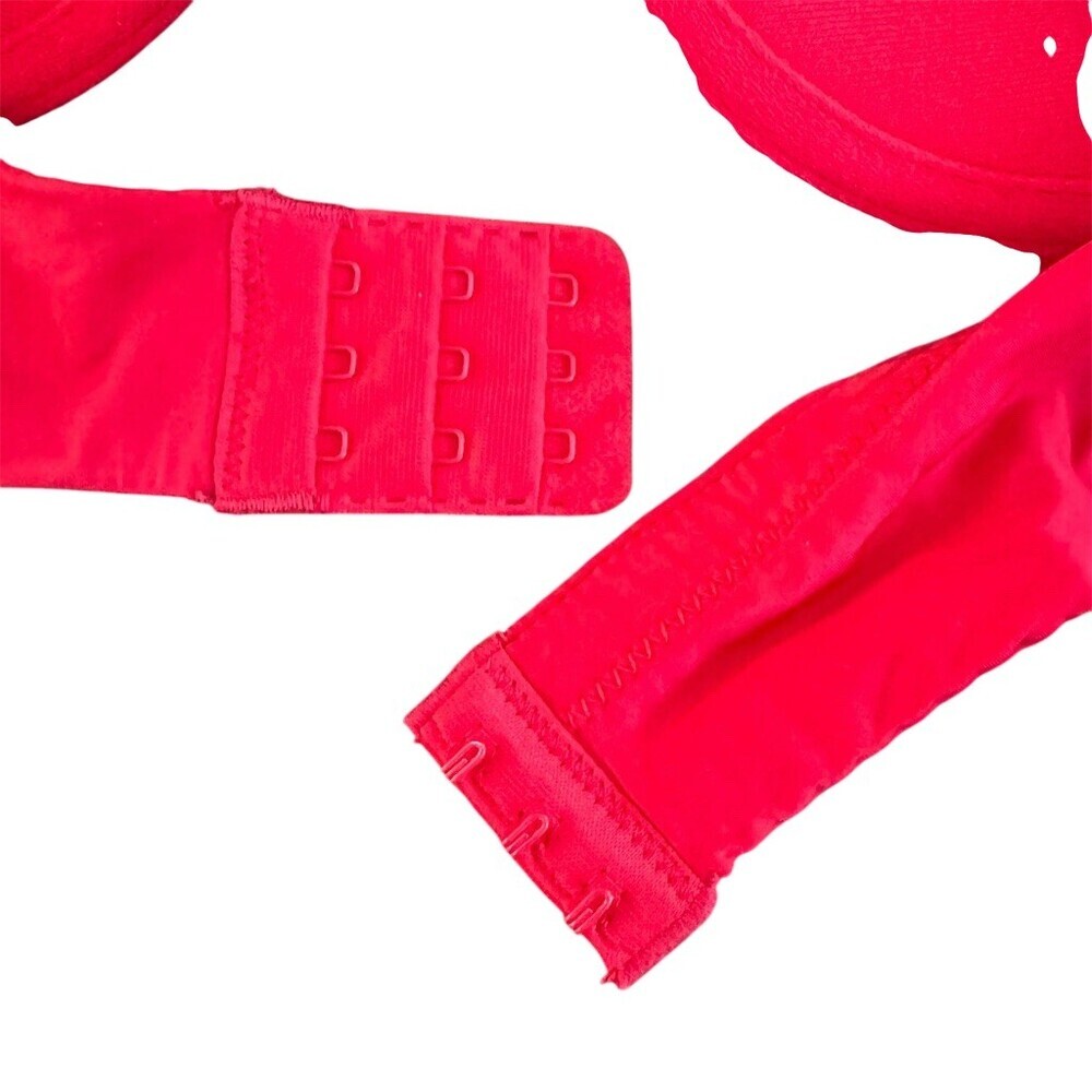Calvin Klein Push-Up T-Shirt Bra Size 38C Red Underwire - Picture 5 of 9